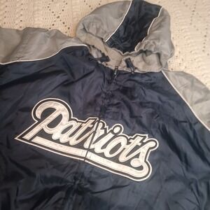 NFL New‎ England Patriots Reversible Jacket Mens XXL Football Full Zip Windbreak